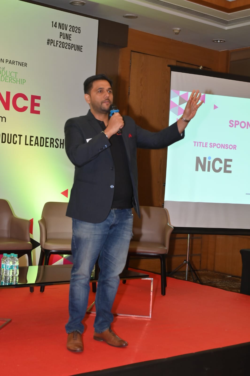 Karan Shukla speaking at Product Summit Pune